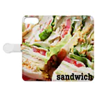 pocketのsandwich 手帳型スマホケースを開いた場合(外側)