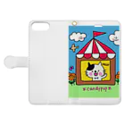 candypopのwelcome! Book-Style Smartphone Case:Opened (outside)