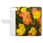 日常家のハッピーFLOWER Book-Style Smartphone Case:Opened (outside)