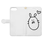 nyunのうさちゃん Book-Style Smartphone Case:Opened (outside)