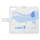 CAROL_GamingのCarolGaming(Blue) Book-Style Smartphone Case:Opened (outside)