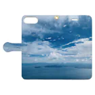 Nienaの琵琶湖の空 Book-Style Smartphone Case:Opened (outside)