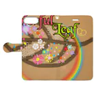 Colorful LeafのカラフルLeaf Book-Style Smartphone Case:Opened (outside)