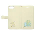 Savon sheep のしゃぼん玉ぷちん Book-Style Smartphone Case:Opened (outside)