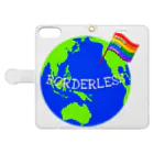 Colorful LeafのBORDERLESS Book-Style Smartphone Case:Opened (outside)