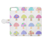 ゆゆやのゆめきのこ Book-Style Smartphone Case:Opened (outside)