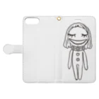 minnanowakuwakuのわく子(人間、女の子) Book-Style Smartphone Case:Opened (outside)