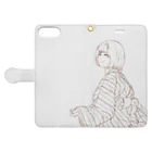 harachan_の和服のあの子 Book-Style Smartphone Case:Opened (outside)