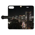 Furuの日比谷の夜景 Book-Style Smartphone Case:Opened (outside)