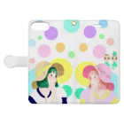 ミドリ ハナ@maro_coの女の子 Book-Style Smartphone Case:Opened (outside)