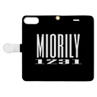 miorilyのMIORILY monotone 手帳型スマホケースを開いた場合(外側)