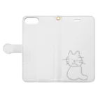 Kazuho OHTAのゆるゆるねこねこ Book-Style Smartphone Case:Opened (outside)