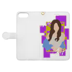 MSHRのThe Girl Book-Style Smartphone Case:Opened (outside)