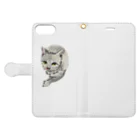 HYOGOisNARAの我的猫很可爱 Book-Style Smartphone Case:Opened (outside)