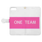 k0724のONE TEAM Book-Style Smartphone Case:Opened (outside)