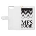 MFSのMFS room trim5(黒) 手帳型スマホケースを開いた場合(外側)