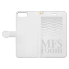 MFSのMFS room trim6(淡い灰色) 手帳型スマホケースを開いた場合(外側)