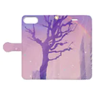 miorilyのmiorily murasaki Book-Style Smartphone Case:Opened (outside)