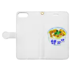 EAT SHOPのカツ丼 Book-Style Smartphone Case:Opened (outside)