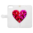 it26のabstract heart shape Book-Style Smartphone Case:Opened (outside)