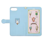 Mizutamariのふわわんクリイヌ Book-Style Smartphone Case:Opened (outside)