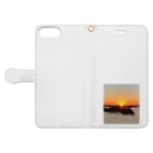 ル.ボヌールの海と夕陽 Book-Style Smartphone Case:Opened (outside)