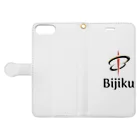 bijikuの美軸 手帳型スマホケースを開いた場合(外側)