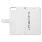 長い物には巻かれよ ねこめ Amei774 の手帳型スマホケース通販 Suzuri スズリ