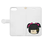 YUKAINA_NAKAMA-zepeの禁ワちゃんのスマホ手帳カバー Book-Style Smartphone Case:Opened (outside)