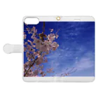 hiroki-naraの桜　サクラ　cherry blossom DATA_P_093 Book-Style Smartphone Case:Opened (outside)