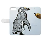 しっぽのペンギン Book-Style Smartphone Case:Opened (outside)