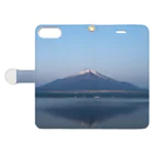 abc789の富士山 手帳型スマホケースを開いた場合(外側)