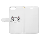 ひねくれ堂のぴえんしてる猫 Book-Style Smartphone Case:Opened (outside)