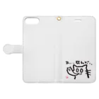 ｼｮｶ(=ФωФ=)ﾈｺのお店 SUZURI支店のひまんがCat(あ、死んだ) Book-Style Smartphone Case:Opened (outside)