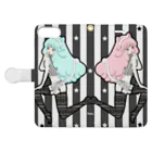 Suzuki Satomi の夢見るgirls Book-Style Smartphone Case:Opened (outside)