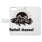 flattailのflattail channel 手帳型スマホケースを開いた場合(外側)