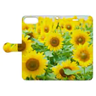 orange_honeyのひまわり2 Book-Style Smartphone Case:Opened (outside)