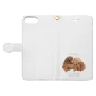 chourire toujoursの🐩puppy toypoodle Book-Style Smartphone Case:Opened (outside)