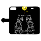 Bo tree teeのNight Fever Book-Style Smartphone Case:Opened (outside)