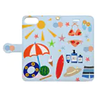 orange_honeyの海水浴1-4 Book-Style Smartphone Case:Opened (outside)