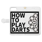 SWEET＆SPICY 【 すいすぱ 】ダーツのHOW TO PLAY DARTS 手帳型スマホケースを開いた場合(外側)