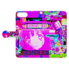 かるとぴゃんのcovid-19ぴえんな鬱生活少女 Book-Style Smartphone Case:Opened (outside)