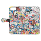 ふじみ屋 fujimi-ya のボクコラ。 Book-Style Smartphone Case:Opened (outside)