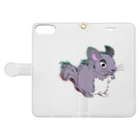 N3 ArtWorksのNAUGHTY CHINCHILLA Book-Style Smartphone Case:Opened (outside)