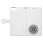 soundのcircle (ミニ) Book-Style Smartphone Case:Opened (outside)