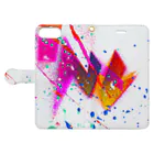 iNvisibleColorsのDrip full Graphic Book-Style Smartphone Case:Opened (outside)