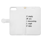 ほのぼののSmile Book-Style Smartphone Case:Opened (outside)