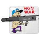 PARIJIのPARIJI(戦争だめ　NO！WAR) Book-Style Smartphone Case:Opened (outside)