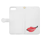 あっぷるのLIP raugh Book-Style Smartphone Case:Opened (outside)