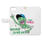 PARIJIのZombie PARIJI(Nevergive up) 手帳型スマホケースを開いた場合(外側)